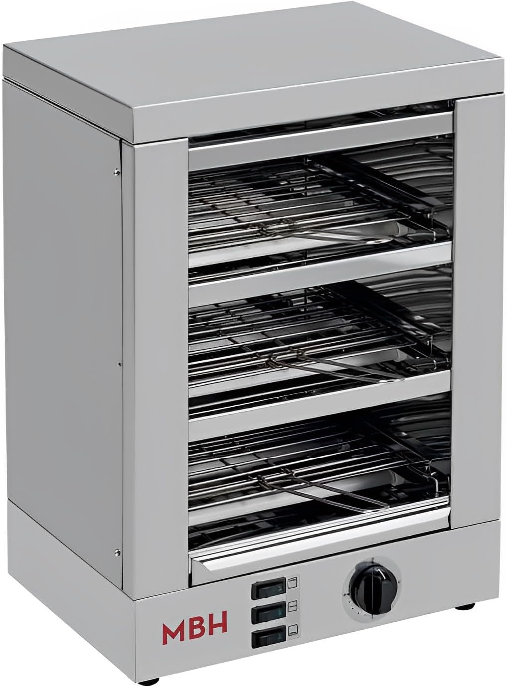 MBH - MAQUINARIA BAR HOSTELER¨ªA Grille-pain, acier inoxydable, 3 Niveaux, minuterie