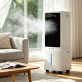 Lsoiup Climatiseur portable, 3 vitesses, Refroidisseur de marais ¨¦vaporatif avec r¨¦servoir 12L, 45 dB, 3 Modes, 45dB, 65W, 1000m3/h