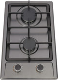 ARBGO Cuisini¨¨re, 3000 W, pour la maison, plaque de cuisson ¨¤ gaz en acier inoxydable avec valve r¨¦ducteur de pression, 1750 W, 3000 W/1750 W