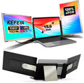 KEFEYA Double extension d'¨¦cran portable 15,6 pouces Full HD, 120 % sRGB, USB-C et HDMI, configuration triple ¨¦cran
