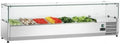 Iceshop R¨¦frig¨¦rateur de pr¨¦sentation, 150 mm, r¨¦glable, acier inoxydable, 2¡ãC, 8¡ãC, Vitrine r¨¦frig¨¦r¨¦e ¨¤ ingr¨¦dients 1500 bac gastro 1/3