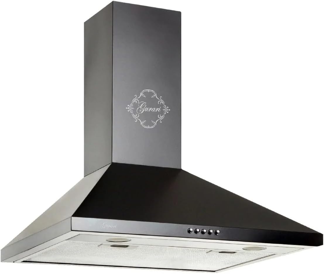 Gurari Hotte aspirante, 60 cm, ¨¦clairage LED, 1000 m3/h, filtre ¨¤ charbon
