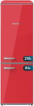 R¨¦frig¨¦rateur Cecotec, verre, ¨¦clairage LED, 300 L, 300L, LED Int¨¦rieur, Classe E, Crisper Box, Contr?le de Temp¨¦rature