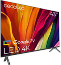 T¨¦l¨¦viseur Cecotec ALU40043, USB 3.0, 4K UHD, HDR10, HDMI 2.1, ¨¦clairage LED, Bluetooth, Google TV