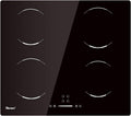 GIONIEN GIB464SC Plaque de cuisson, 60 cm, acier inoxydable, 9 niveaux, 4 br?leurs, 6 kW, 4 zones, cuisini¨¨re ¨¤ 4 br?leurs GIB464SC