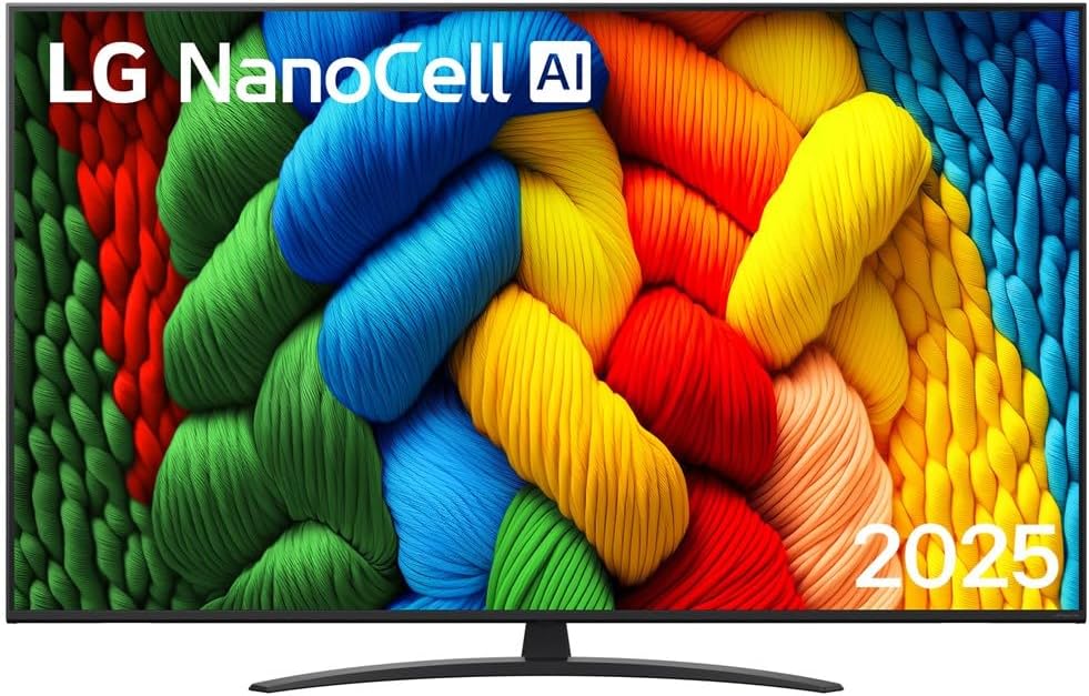 LG 65NANO81A6A T¨¦l¨¦viseur, 164 cm, t¨¦l¨¦commande, TV NanoCell 65NANO81A6A 164 cm 4K UHD 2025, HDR10, ¨¦clairage LED