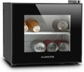 Mini r¨¦frig¨¦rateur KLARSTEIN, verre, r¨¦glable, 10 L, 65 W, 30 dB, 18 ¡ãC, 30dB, 10L, temp¨¦rature 12-18 ¡ãC, - noir, encastrable, ¨¦clairage int¨¦rieur