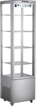 R¨¦frig¨¦rateur de pr¨¦sentation METRO Professional GGC3270SV, avec 4 Roulettes, 51, 5 ¡Á 48, 5 ¡Á 189, 5 cm, verre, 270 L, 43, 5 ¡Á 37, 4 ¡Á 134, 3 cm