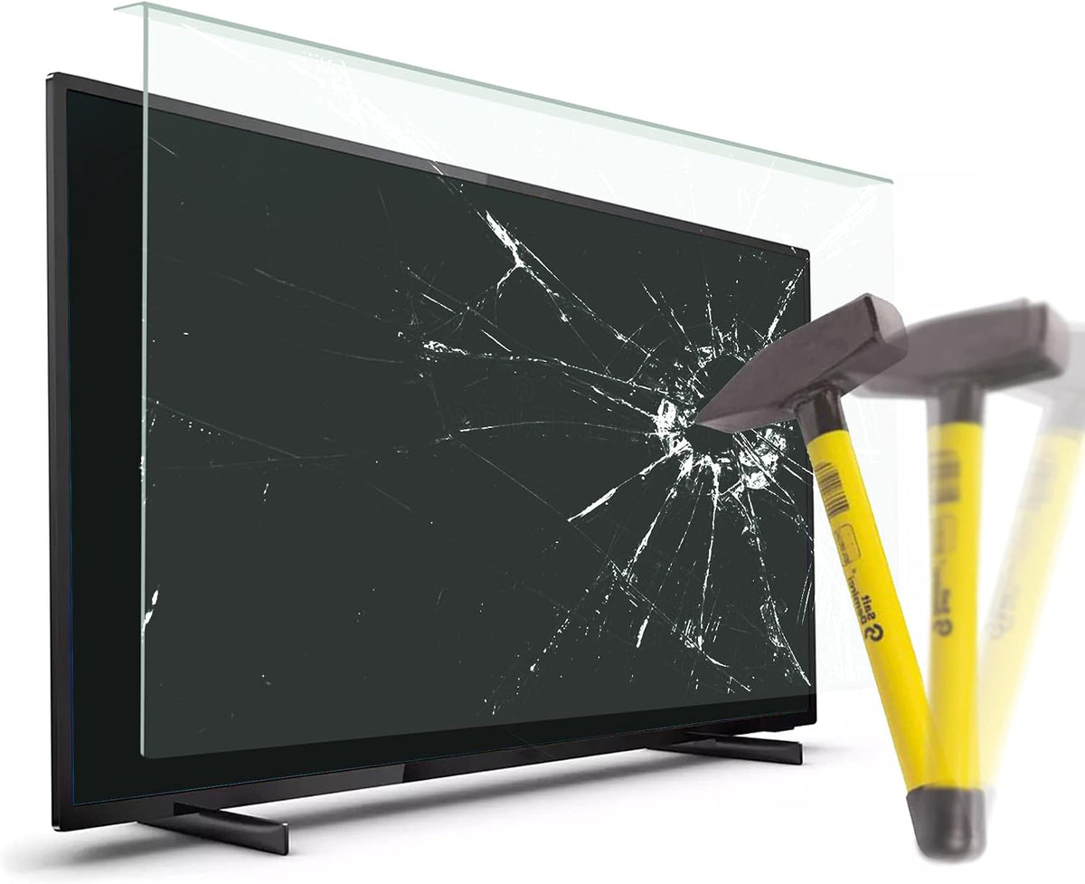 VENTON Protection d'¨¦cran, LED, verre, 55 pouces, - Film TV pour LCD, 123 cm, 71 cm, OLED, QLED, Protection contre les dommages