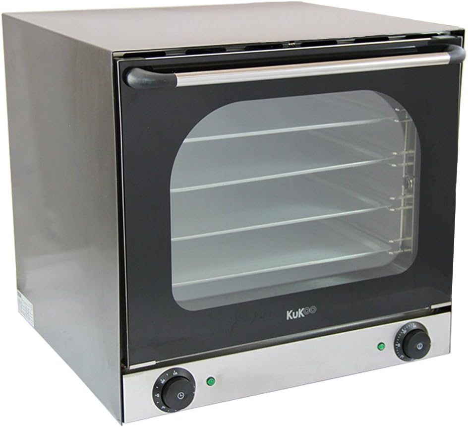 KuKoo Four encastrable, Four ¨¤ Convection Electrique en Acier Inoxydable avec 4 Plaques de Cuisson, 59cm, 53cm, 57cm, 46cm, 38cm