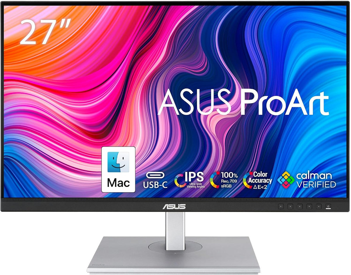 ASUS ProArt PA278CV Moniteur 27 pouces QHD IPS, USB-C 65 W, 100 % sRGB et Rec. 709, pied ergonomique