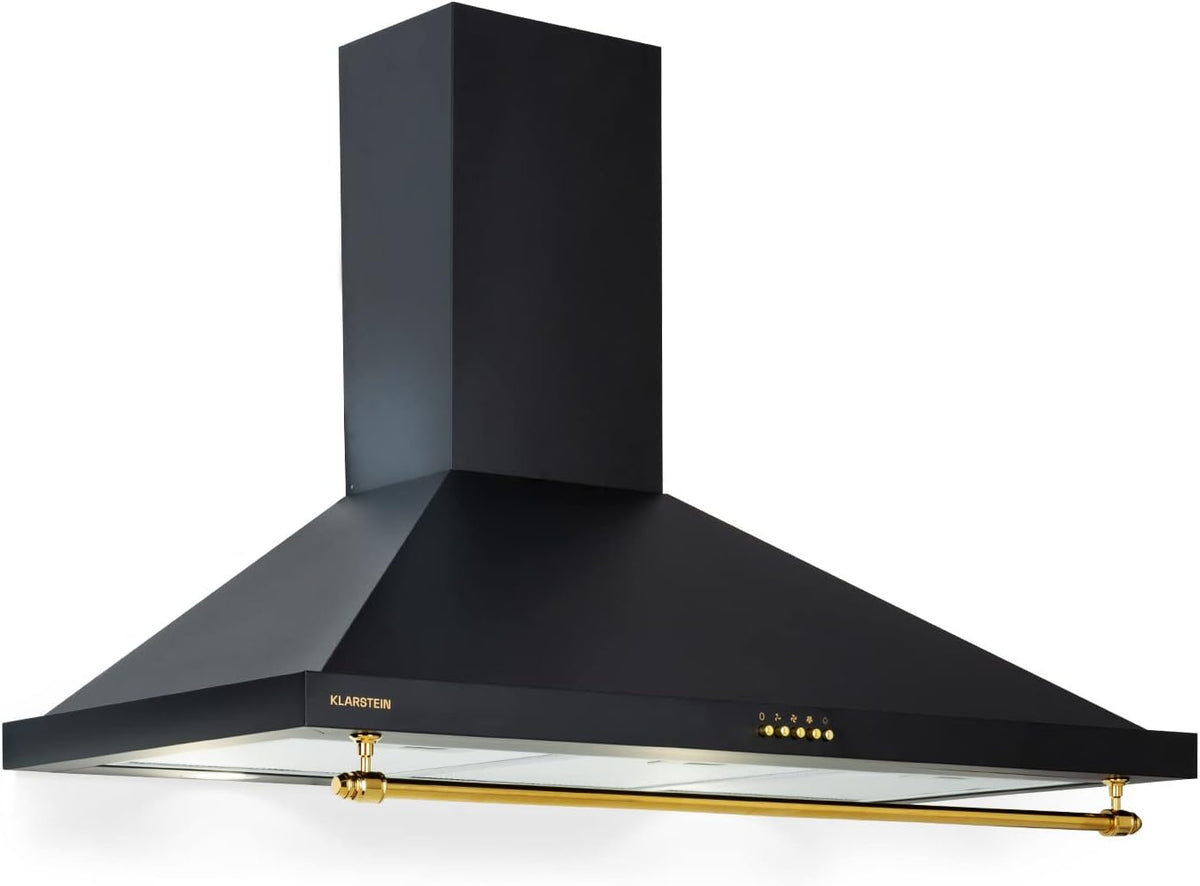 Hotte aspirante KLARSTEIN, acier inoxydable, ¨¦clairage LED, 90 cm, de Cuisine 90cm, 61 db, 591.5m3/h, 591, 5 m3/h, D¨¦bit d'Air Puissant 591.5m3/h