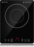 AMZCHEF Plaque de cuisson, 9 niveaux, Plaque Induction portable avec double anneau, 120 mm, 300 mm, 9 niveaux de puissance et de temp¨¦rature