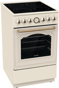 Gorenje Classico GECS 5B70CLI Cuisini¨¨re ¨¦lectrique 50 cm, four 70 L, plaque vitroc¨¦ramique, cr¨¨me
