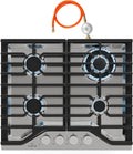 KLARSTEIN 600x85x510mm Plaque de cuisson, Inox 304, 600 ¡Á 85 ¡Á 510mm, 3.4kW, 4 Br?leurs, 3, 4 kW, 1, 8 kW, 1, 0 kW, 3.4kW Wok, acier inoxydable