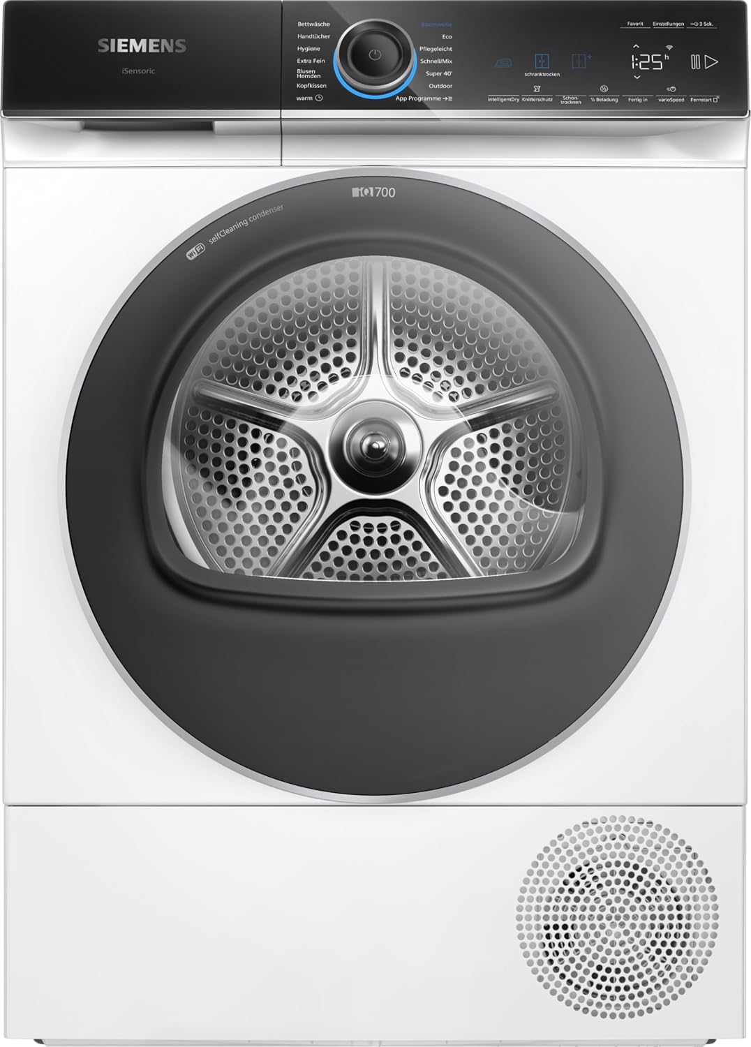 S¨¨che-linge, 9 kg, SIEMENS, 84, 2 ¡Á 59, 8 ¡Á 61, 3 cm, WQ46B2D41 iQ700, pompe ¨¤ chaleur, extr¨ºmement silencieux, varioSpeed, demi-charge, autoDry