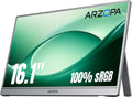 ARZOPA Z1C Moniteur portable 16,1 pouces Full HD IPS, 100 % sRGB, pied r¨¦glable, USB-C, gris