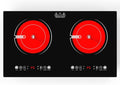 VBGK Plaque de cuisson, 9 Niveaux, ¨¦clairage LED, 9 Niveaux de Chauffage, 220V, 3600W, 60cm, 1800W, 240V, 2 br?leurs, commande tactile, portable