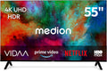 MEDION HDR10 MD855201 T¨¦l¨¦viseur, 138.8 cm, t¨¦l¨¦commande, Bluetooth, Full HD