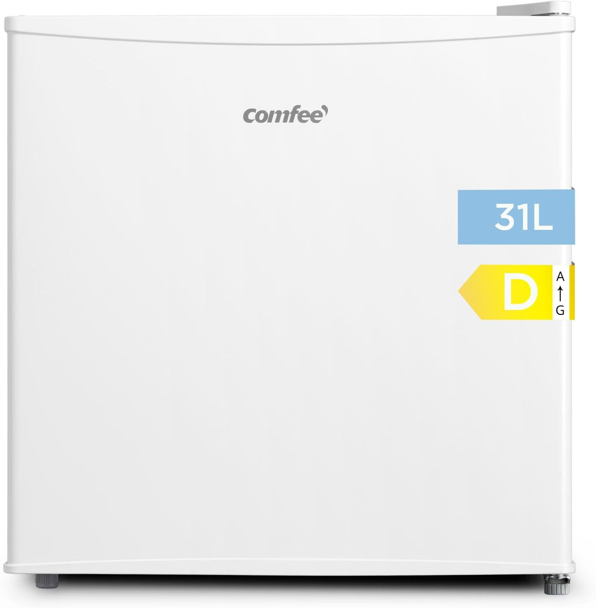 Mini r¨¦frig¨¦rateur Comfee, r¨¦glable, 472 ¡Á 450 ¡Á 492 mm, 31L, 24 ¡ãC, 18 ¡ãC, ' 31L Mini Congelateur, Blanc, porte r¨¦versible, Silencieux