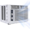 Climatiseur, t¨¦l¨¦commande, 6000 BTU, 6 000 BTU, 50 dB, Rafra?chit des Pi¨¨ces Jusqu¨¤ 350 Pieds, Wi-Fi, minuterie, Kit Dinstallation Facile