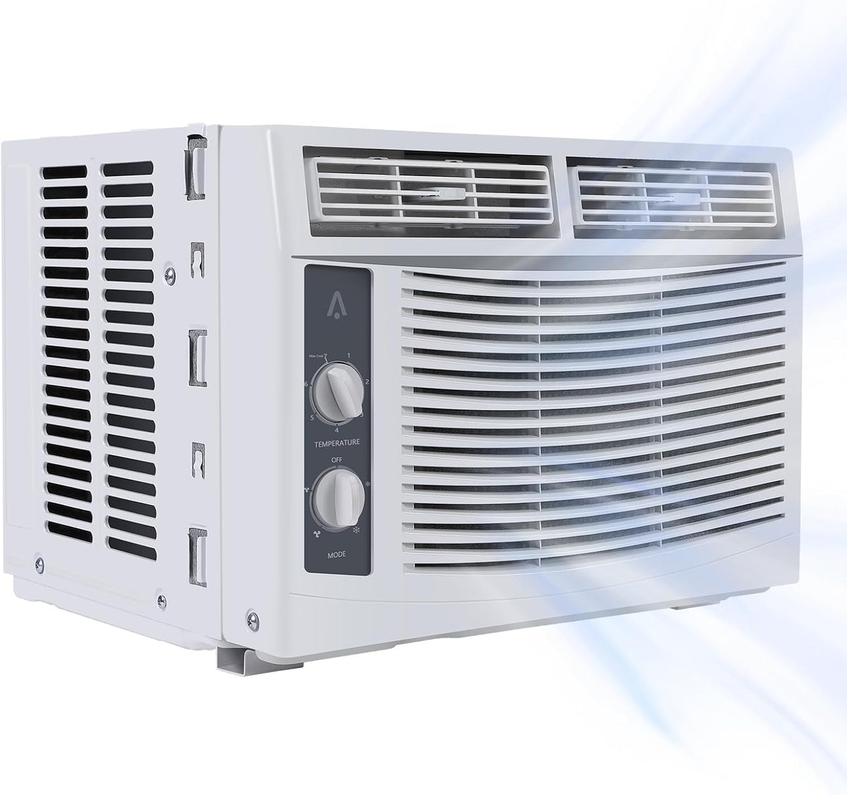 Climatiseur, t¨¦l¨¦commande, 6000 BTU, 6 000 BTU, 50 dB, Rafra?chit des Pi¨¨ces Jusqu¨¤ 350 Pieds, Wi-Fi, minuterie, Kit Dinstallation Facile