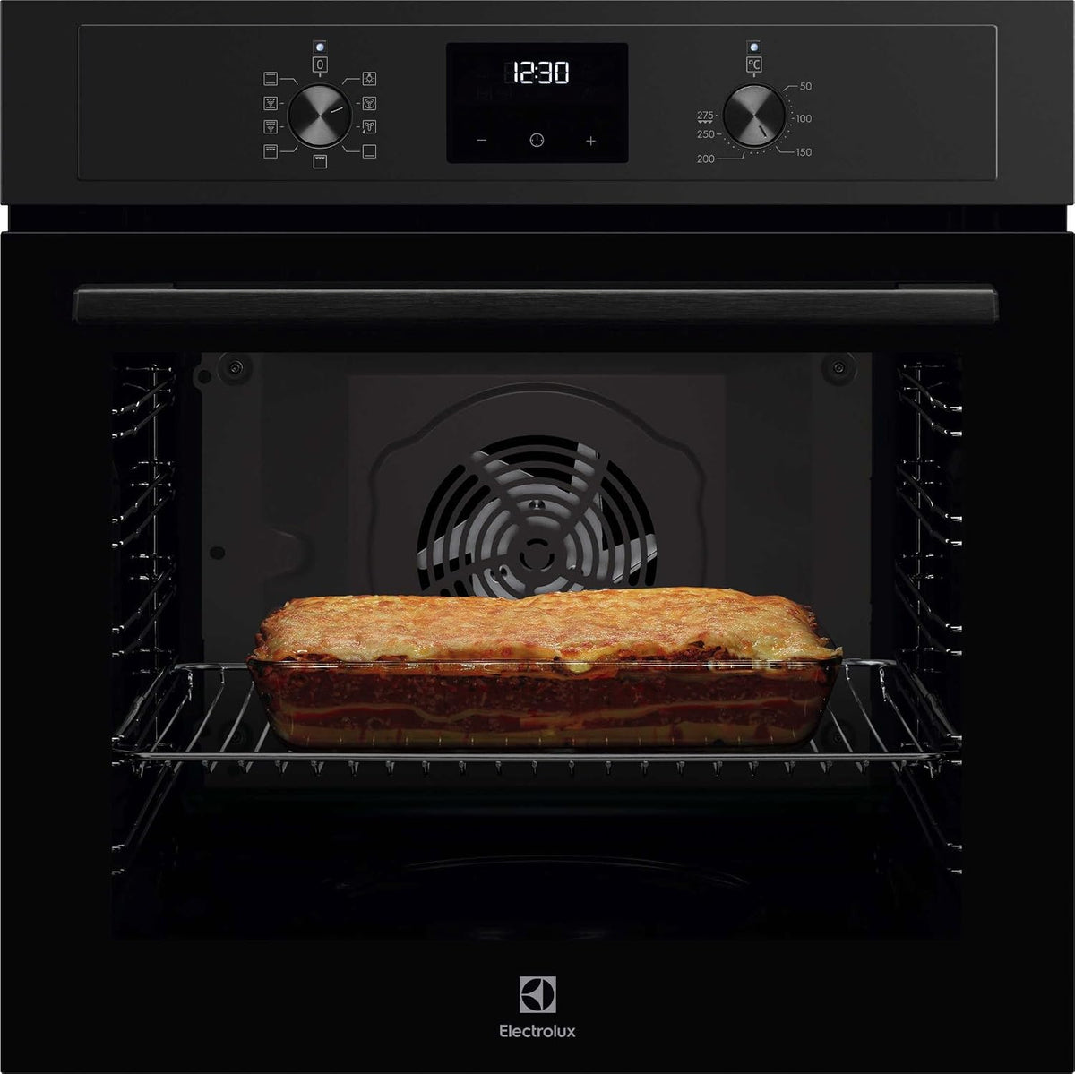 Four encastrable, Four Int¨¦grable Multifonction 72l 60cm A Catalyse Noir, Electrolux, EOF3C40TH1, chaleur tournante