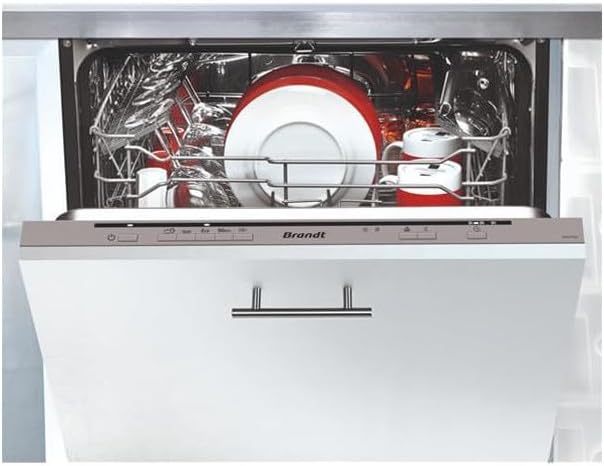 Lave-vaisselle BRANDT VH3772J, r¨¦glable, 60cm, 47db, 12 Couverts, 5 programmes, encastrable