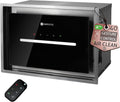 KOMPATIC KPHN40BIS Hotte aspirante, 40 cm, t¨¦l¨¦commande, acier inoxydable, 3 vitesses, Mode Purification Air, 450 m3/h, 40cm, ¨¦clairage LED