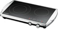 Rommelsbacher Plaque de cuisson, 210 mm, Acier inoxydable Comptoir C¨¦ramique 2 zone(s), 2200 W, 145 mm, 1200 W, verre