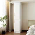 Armoire, Narrow Wardrobe Closet avec 2 Doors, FUFU&GAGA