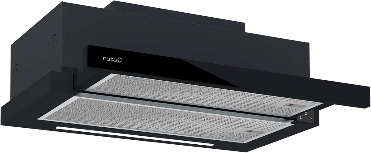 Hotte aspirante CATA, ¨¦clairage LED, 6 niveaux, acier inoxydable, r¨¦glable, commande tactile, minuterie