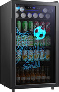Mini r¨¦frig¨¦rateur Upstreman, R¨¦frig¨¦rateur ¨¤ Boissons 91 L Avec Porte Vitr¨¦e, Mini Frigo Pour 126 Canettes, verre, 83, 2 ¡Á 47 ¡Á 44, 5 cm