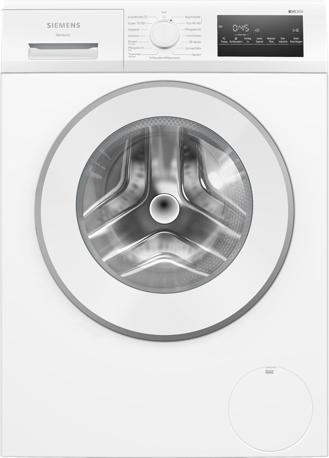 SIEMENS WM14N22A iQ300 Lave-linge, 1400 tr/min, ¨¦clairage LED, pour un linge propre en moins de temps, 9 kg, 84, 8 ¡Á 59, 8 ¡Á 59, 0 cm
