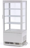R¨¦frig¨¦rateur de pr¨¦sentation, 78L, ¨¦clairage LED, 12¡ãC, G¨¦n¨¦rique Vitrine R¨¦frig¨¦r¨¦e Panoramique 78L, 4 Faces Vitr¨¦es, r¨¦glable