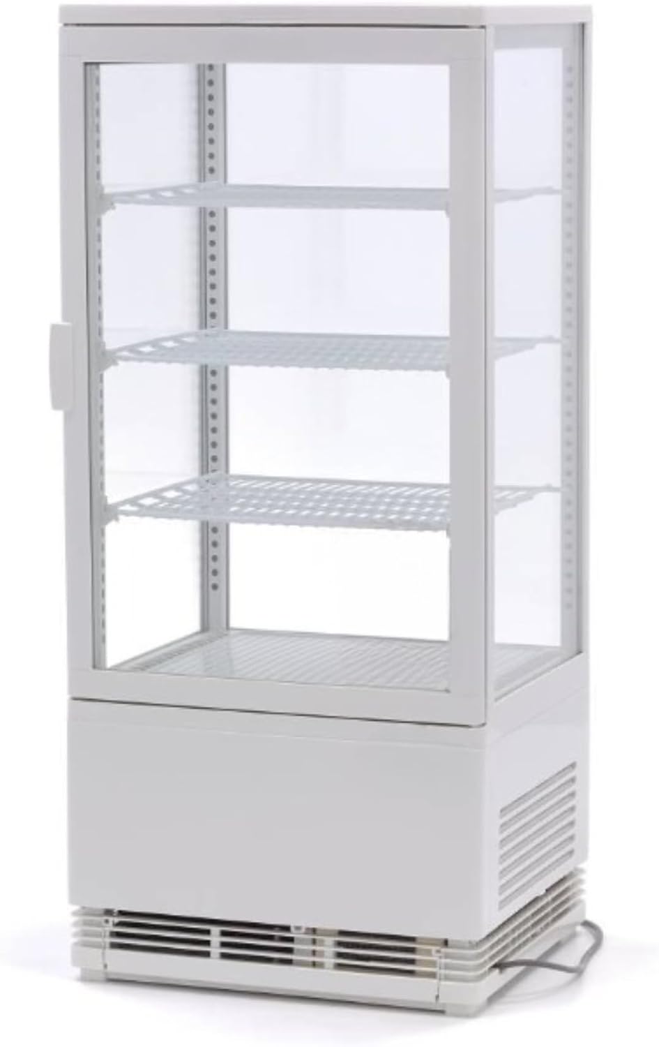R¨¦frig¨¦rateur de pr¨¦sentation, 78L, ¨¦clairage LED, 12¡ãC, G¨¦n¨¦rique Vitrine R¨¦frig¨¦r¨¦e Panoramique 78L, 4 Faces Vitr¨¦es, r¨¦glable