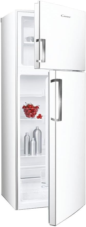 R¨¦frig¨¦rateur CANDY CDH1S617EWH, verre, ¨¦clairage LED, 172 ¡Á 60 ¡Á 60 cm, 40 dB