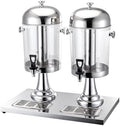 Distributeur de boissons, acier inoxydable, Distributeur de jus avec robinet, 8 L, AYCDL, 16 L, 24 L, cocktails, argent¨¦