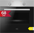 Four encastrable, 68 l, Amica, CoolDoor2, 4 fonctions, Parois lat¨¦rales gaufr¨¦es ABE 9410 E, Noir, fonction vapeur, Chauffage rapide