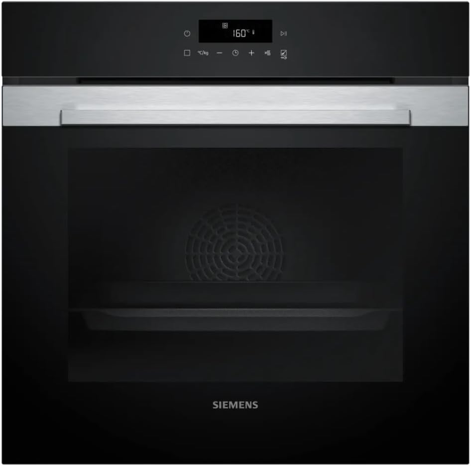 Four encastrable, ¨¦clairage LED, 59, 5 ¡Á 59, 4 ¡Á 54, 8 cm, SIEMENS, 3 niveaux, 7 modes, iQ300 HB372AES3, 7 fonctions, Four iQ300, noir, pyrolyse