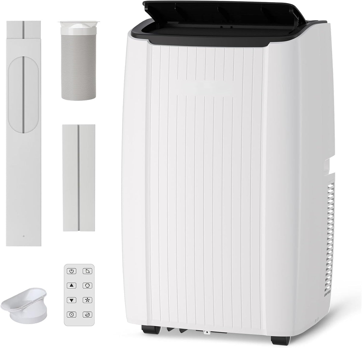 ActiveTrail Climatiseur portable, 12, 000 BTU, t¨¦l¨¦commande, 12000 BTU, t¨¦l¨¦commande & Installation Kits inclus, 4 en 1, minuterie
