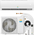 Rellytech Climatiseur split, 11500 BTU, t¨¦l¨¦commande, 29 dB, 29dB, 115V, ¨¦clairage LED, moteur Inverter, minuterie