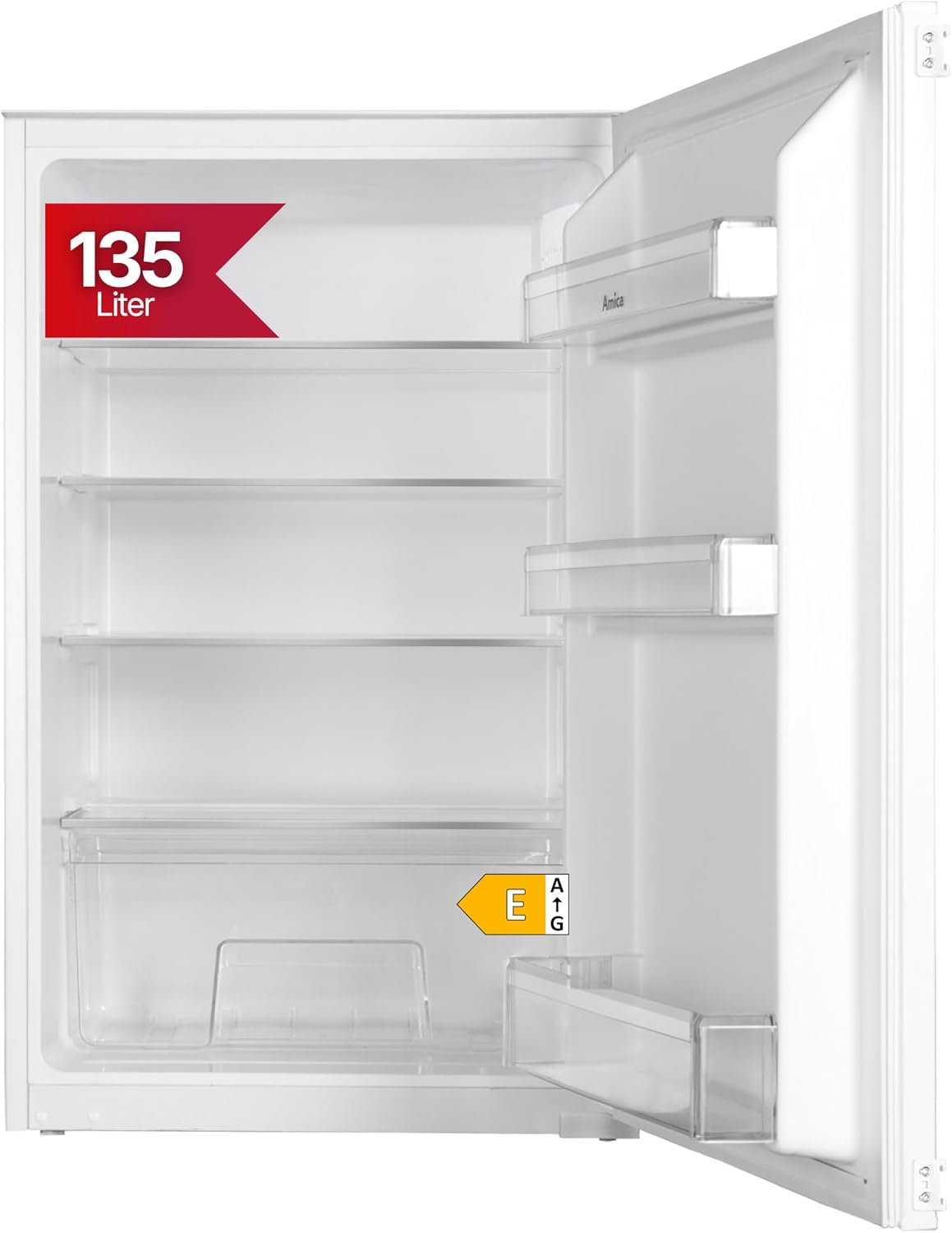 Amica R¨¦frig¨¦rateur, 88 cm, ¨¦clairage LED, 135 l, EVKS 16172-1, moteur Inverter, encastrable, Compresseur