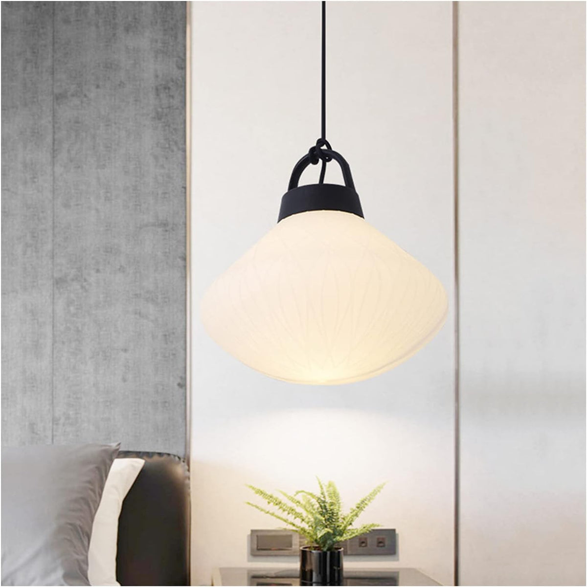 Machine Lustre suspendu LED ¨¤ douille E27, hauteur r¨¦glable, fer et acrylique, lumi¨¨re chaude, sans ampoule