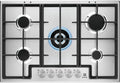 Electrolux EGS75362X Plaque de cuisson, 75 cm, acier inoxydable, 5 br?leurs