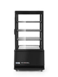 HENDI 452x406x R¨¦frig¨¦rateur de pr¨¦sentation, 68L, ¨¦clairage LED, acier inoxydable, 230V, 170W, 891mm, 3 ¨¦tag¨¨res, 6¡ãC, r¨¦glable