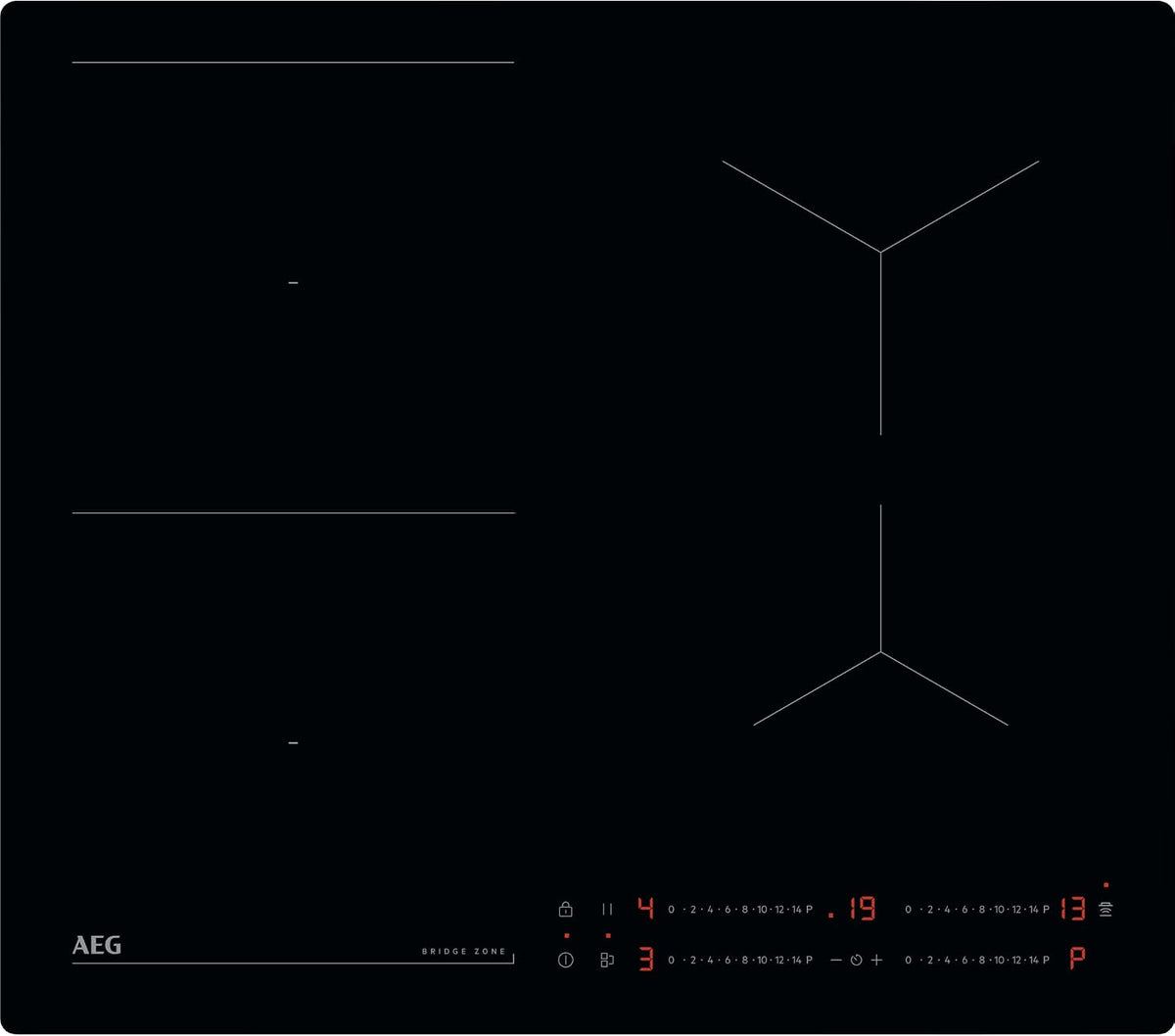 Plaque de cuisson AEG Hob2Hood TO64IB00IB, 60 cm, 4 br?leurs, 4 zones, Table de cuisson ¨¤ induction s¨¦rie 6000, 4 br?leurs c¨¦ramiques, minuterie