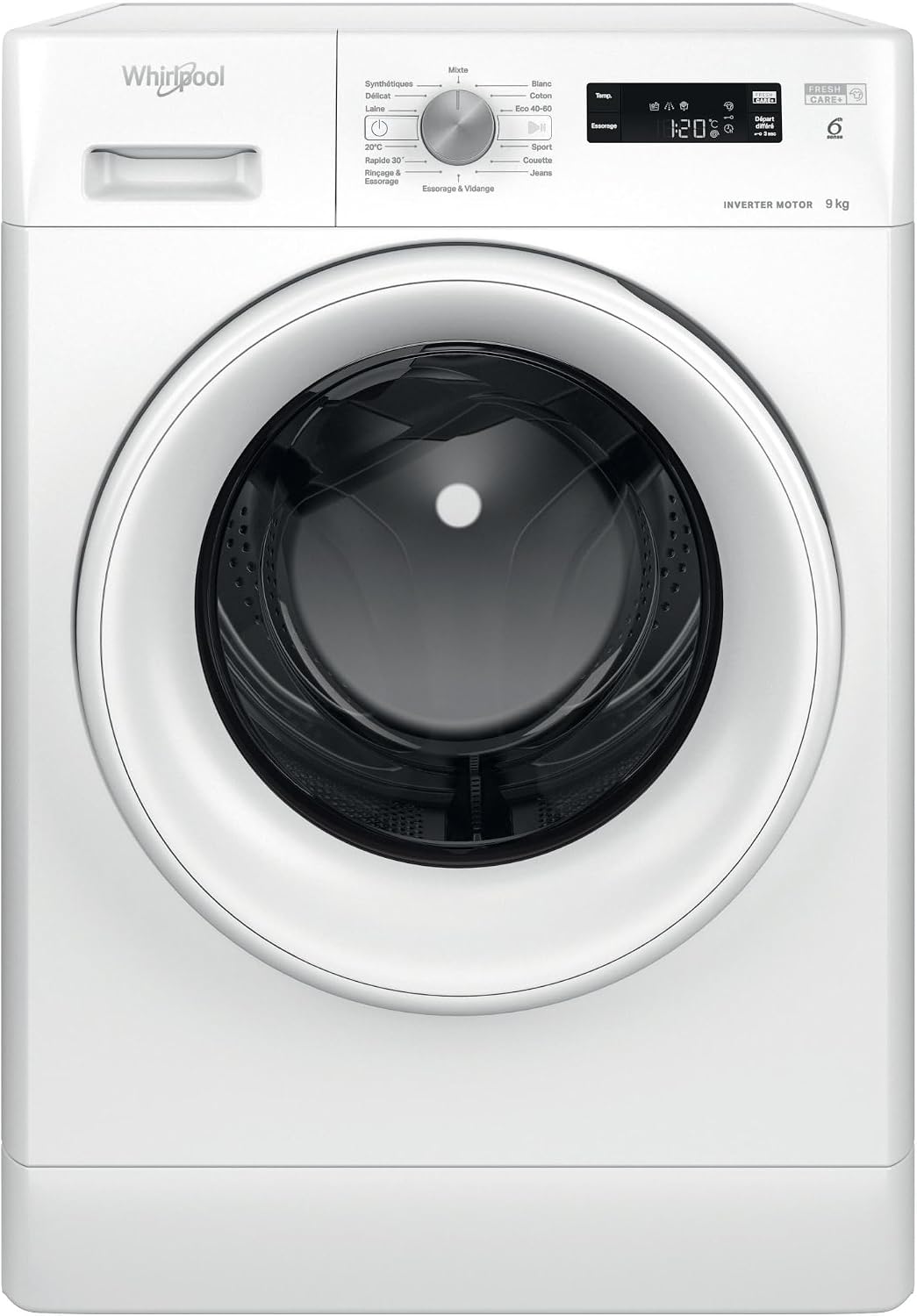 Whirlpool FFSPL9269WFR Lave-linge, 9kg, 14 programmes