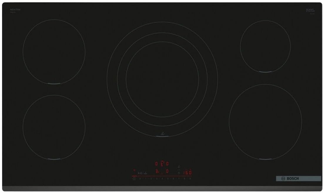 Plaque de cuisson Bosch PIV931HC1E, 90 cm, 5, 83 ¡Á 91, 8 ¡Á 52, 2 cm, PIV931HC1E S¨¦rie 6, 5 feux, Noir, Plaque ¨¤ induction, Chauffage rapide