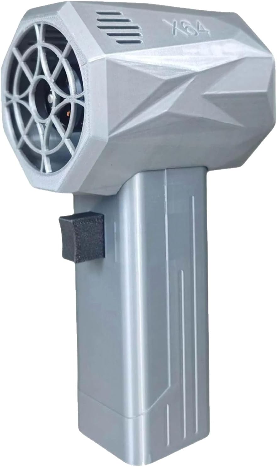 Naroote Souffleur d'air portable, Mini S¨¨che-Linge ¨¤ Jet de Voiture, 64 mm, 22 W, Haute Vitesse 240 Km/h, 4000 mAh, Argent¨¦